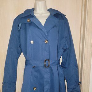 CREATMO US Women's Trench Coat Double-Breasted
